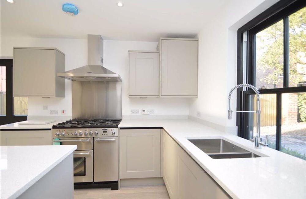 Modern kitchen by Shropshire housing development company